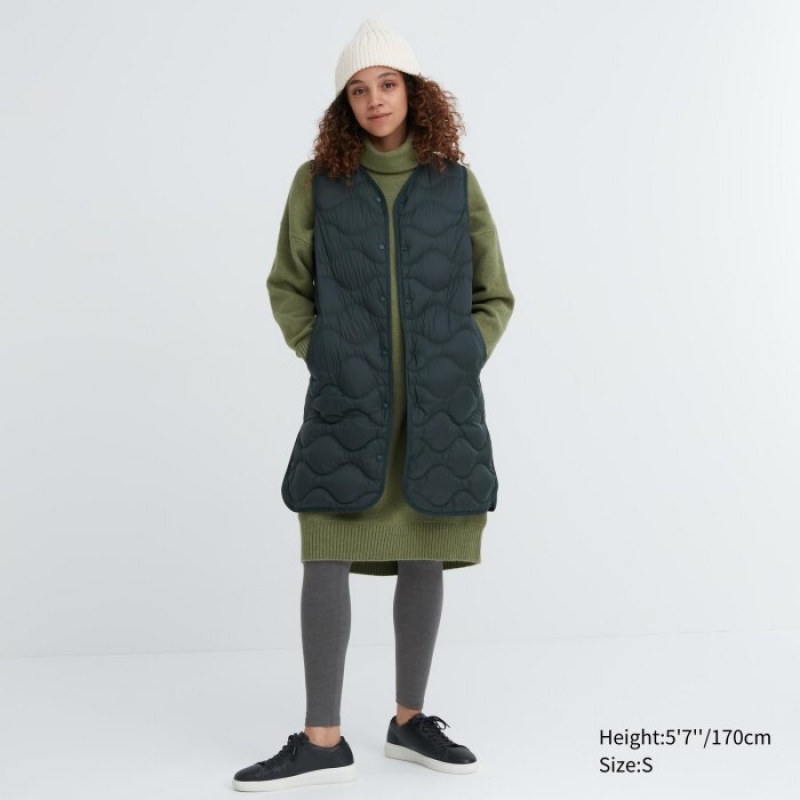 Women Uniqlo HEATTECH Cotton Extra Warm Leggings Grey | 8803194