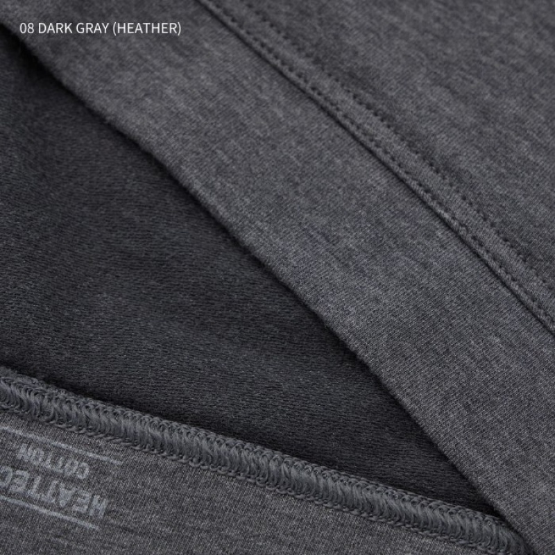 Women Uniqlo HEATTECH Cotton Extra Warm Leggings Grey | 8803194
