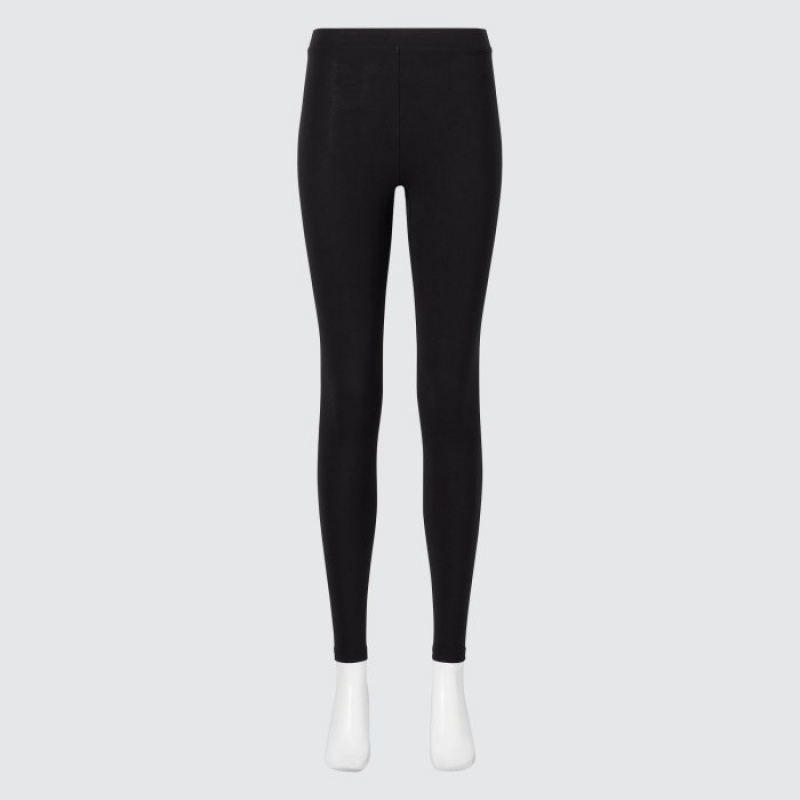 Women Uniqlo HEATTECH Cotton Extra Warm Leggings Black | 2660594