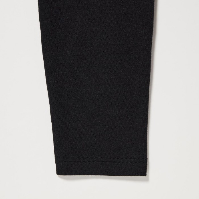 Women Uniqlo HEATTECH Cotton Extra Warm Leggings Black | 2660594