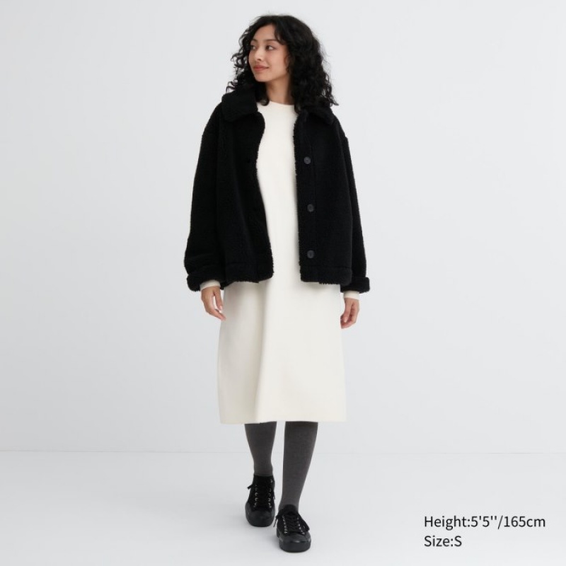 Women Uniqlo HEATTECH Extra Warm Pile-Lined Tight Grey | 8620988