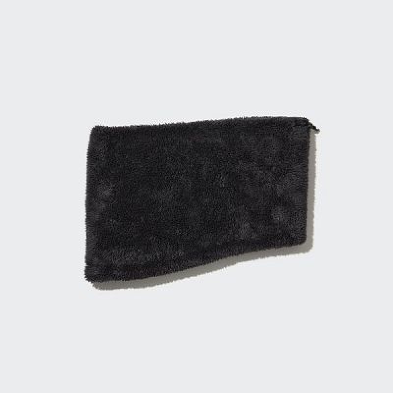 Women Uniqlo HEATTECH Fluffy Yarn Neck Warmer Black | 328655