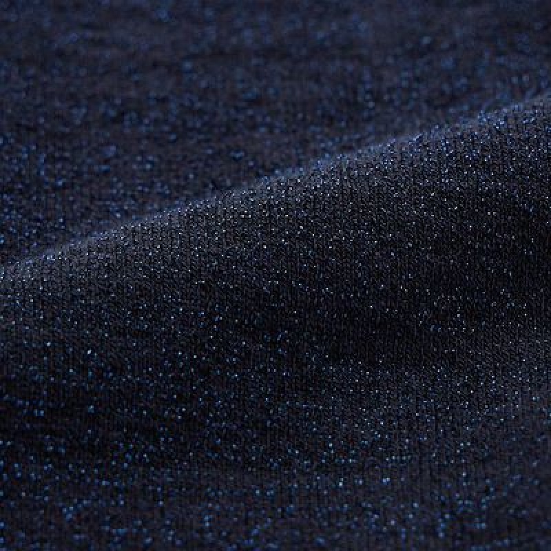 Women Uniqlo HEATTECH Glitter Knitted Tight Navy | 1421700