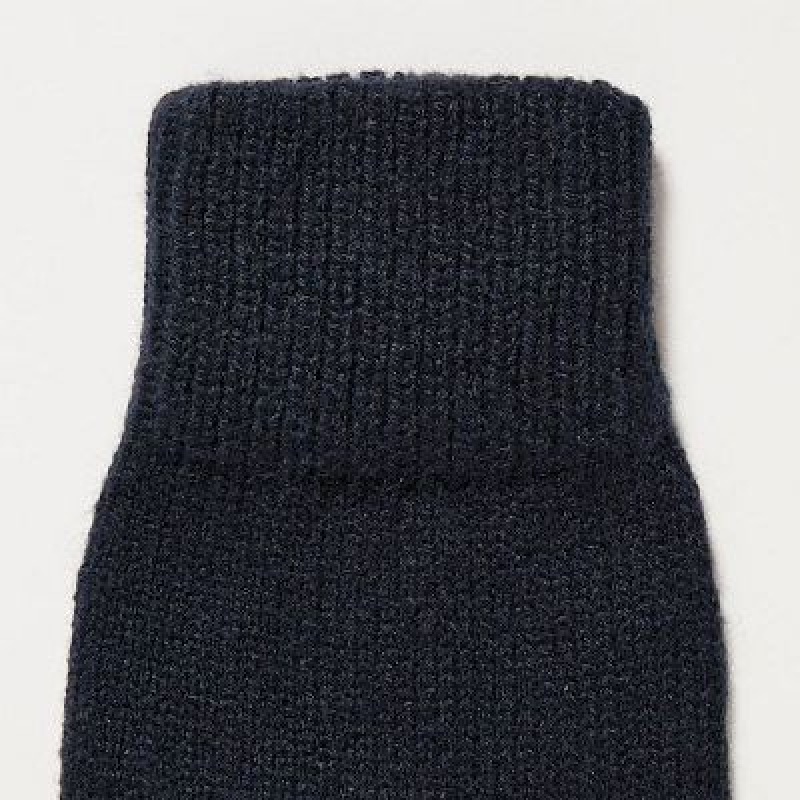 Women Uniqlo HEATTECH Gloves Navy | 2793081