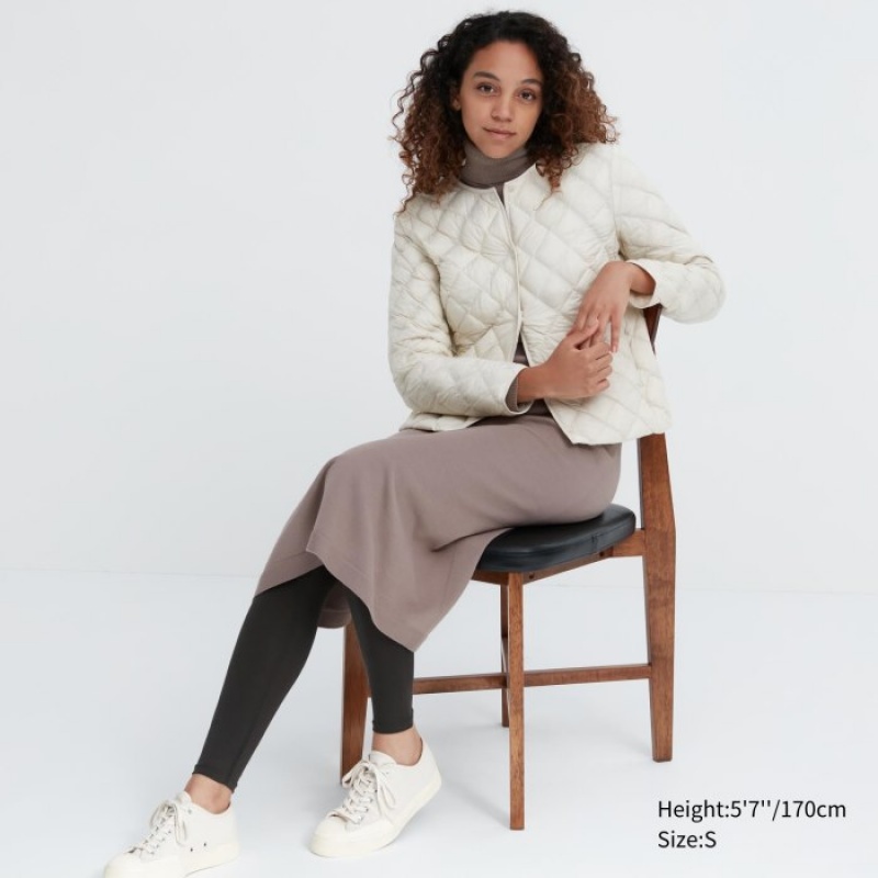 Women Uniqlo HEATTECH Leggings Black | 9526629