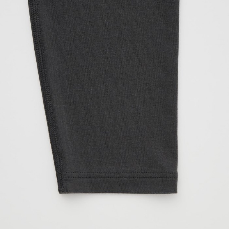 Women Uniqlo HEATTECH Leggings Black | 9526629