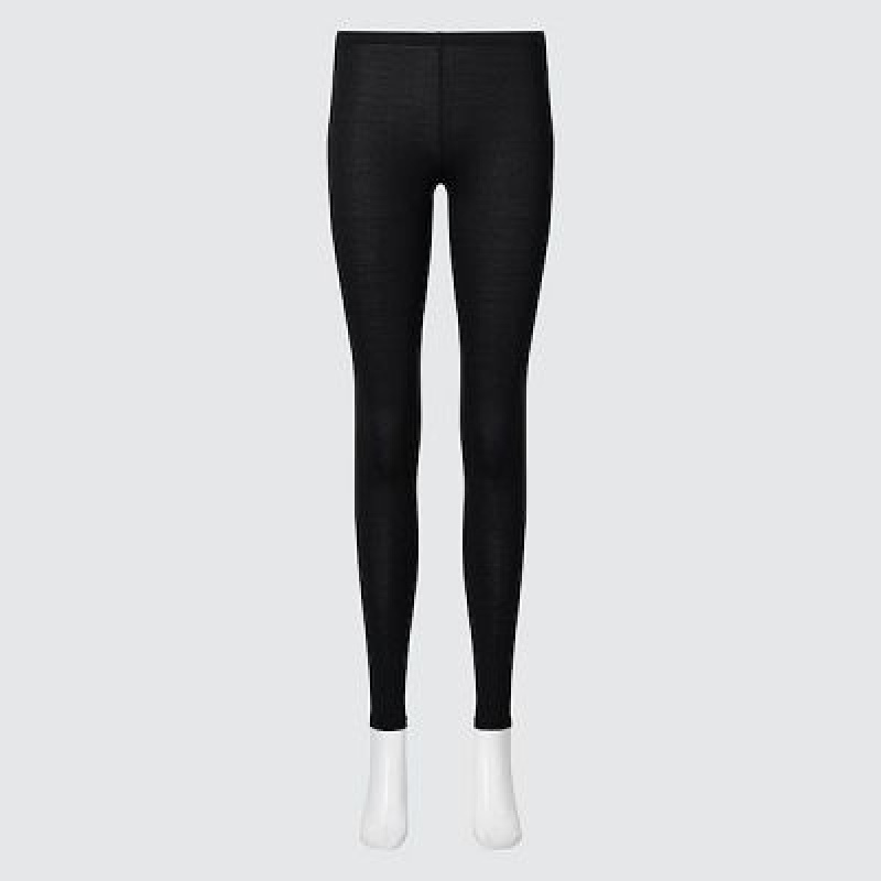 Women Uniqlo HEATTECH Leggings Grey | 4352585