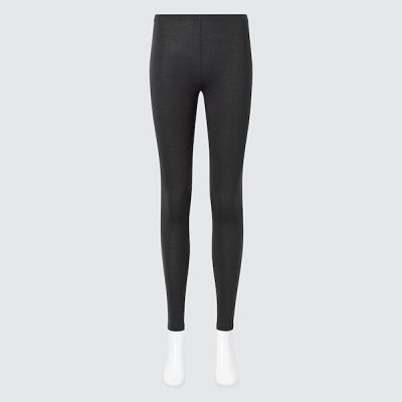 Women Uniqlo HEATTECH Leggings Grey | 4744958