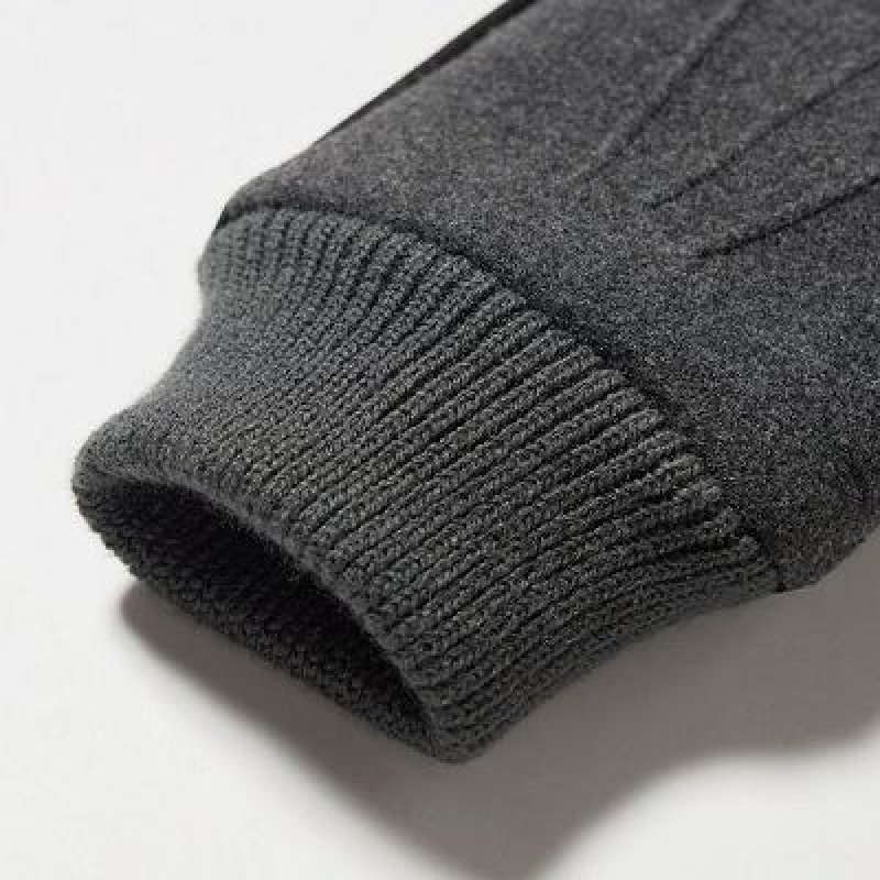 Women Uniqlo HEATTECH Lined Faux Wool Gloves Grey | 328660