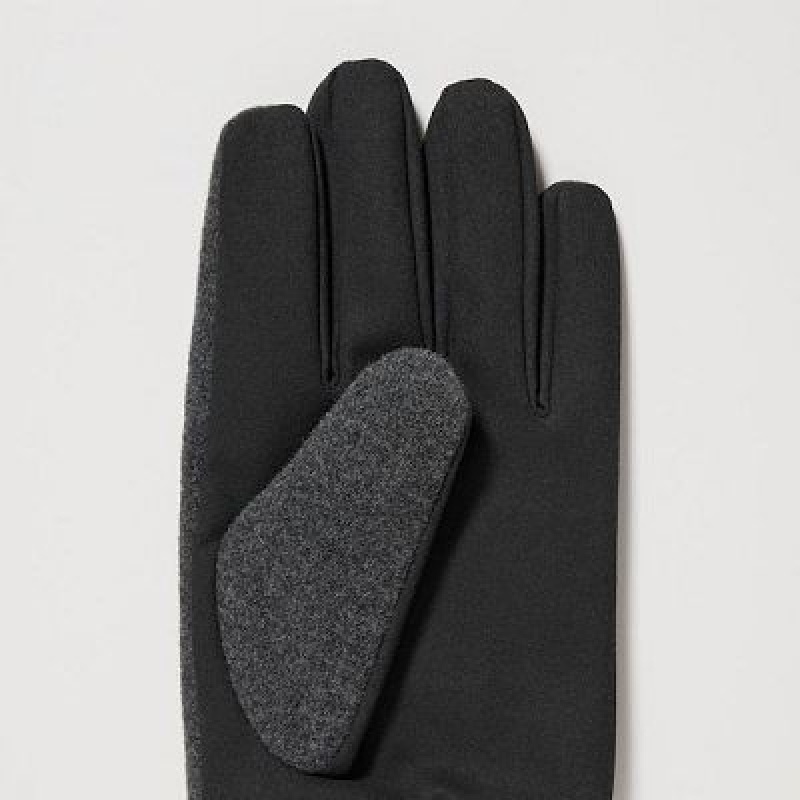 Women Uniqlo HEATTECH Lined Faux Wool Gloves Grey | 328660