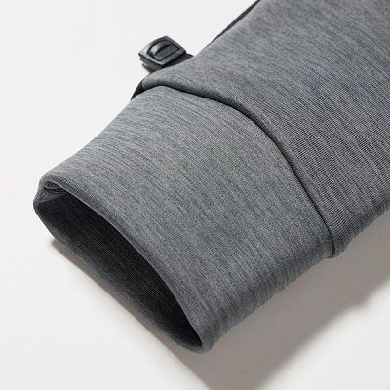 Women Uniqlo HEATTECH Lined Stretch Gloves Grey | 912525
