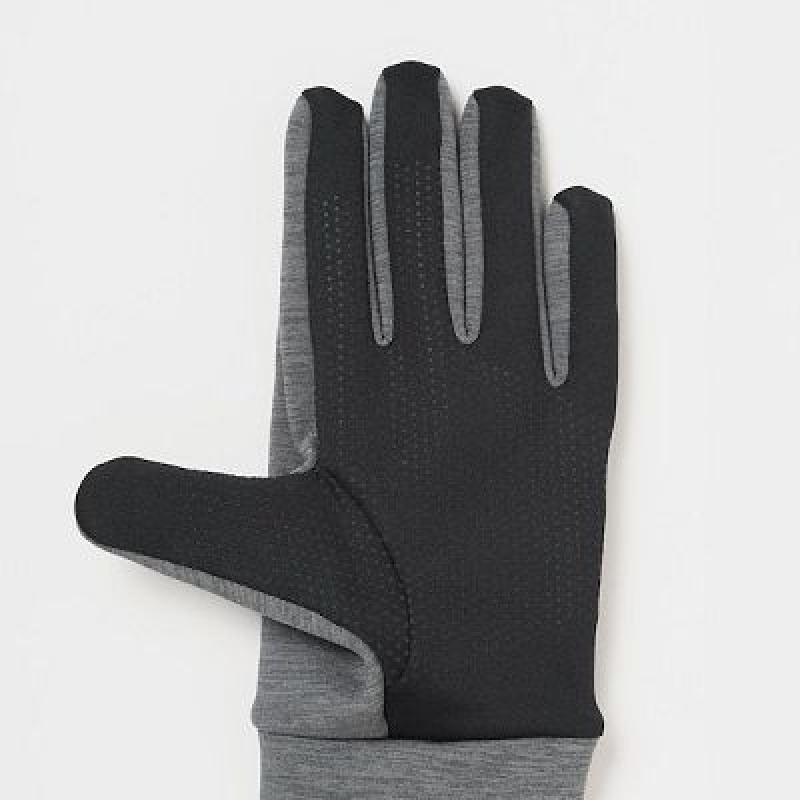 Women Uniqlo HEATTECH Lined Stretch Gloves Black | 8067188
