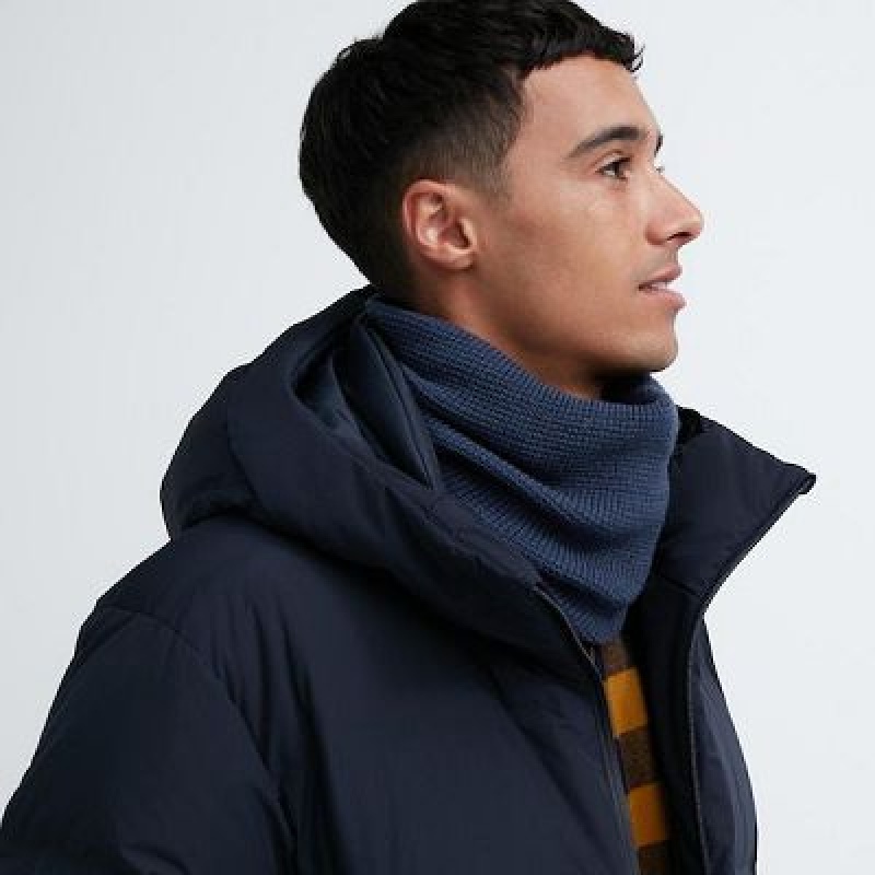 Women Uniqlo HEATTECH Neck Neck Warmer Blue | 8897637