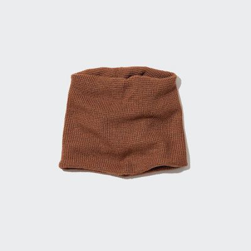 Women Uniqlo HEATTECH Neck Neck Warmer Orange | 4808861