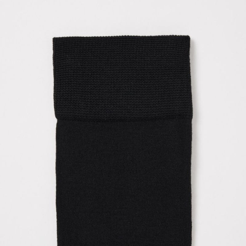 Women Uniqlo HEATTECH Over-The-Knee Socks Black | 8195895
