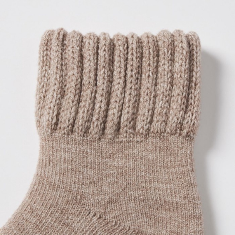 Women Uniqlo HEATTECH Pile Socks Red | 9828428