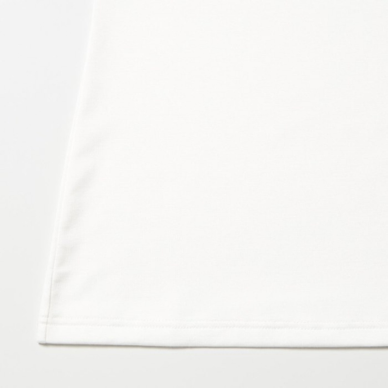 Women Uniqlo HEATTECH Scoop Neck Long-Sleeve T Shirts White | 3737900