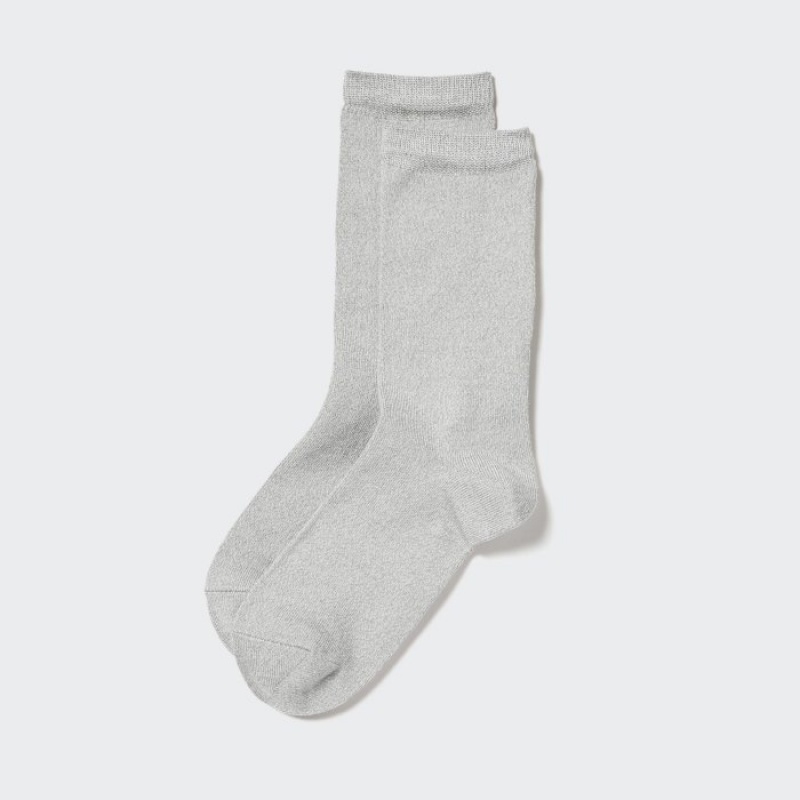 Women Uniqlo HEATTECH Socks Grey | 3497365