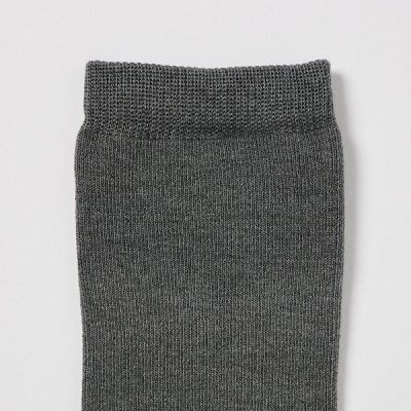 Women Uniqlo HEATTECH Socks Grey | 7373130