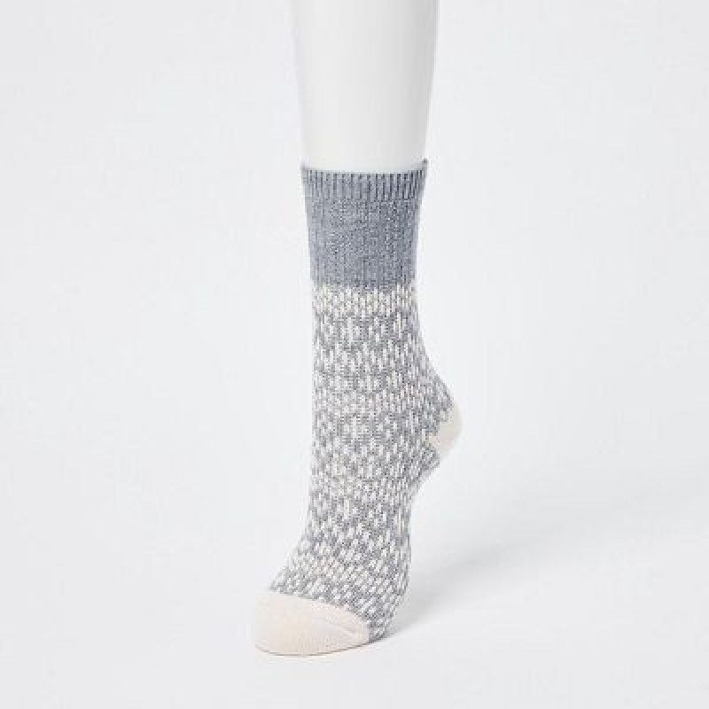 Women Uniqlo HEATTECH Socks Grey | 9718798