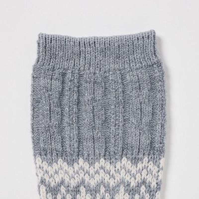 Women Uniqlo HEATTECH Socks Grey | 9718798