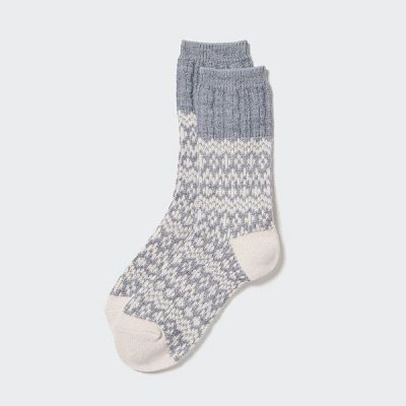 Women Uniqlo HEATTECH Socks Grey | 9718798