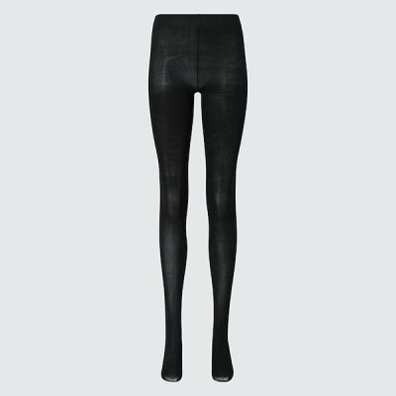 Women Uniqlo HEATTECH Tight Black | 7313573