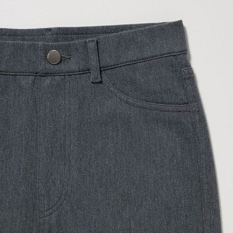 Women Uniqlo HEATTECH Ultra Stretch High-Rise Leggings Grey | 9774652