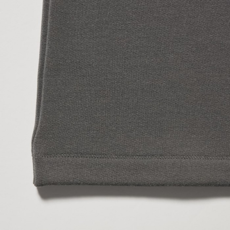 Women Uniqlo HEATTECH Ultra Warm Crew Neck Long-Sleeve T Shirts Grey | 1468591