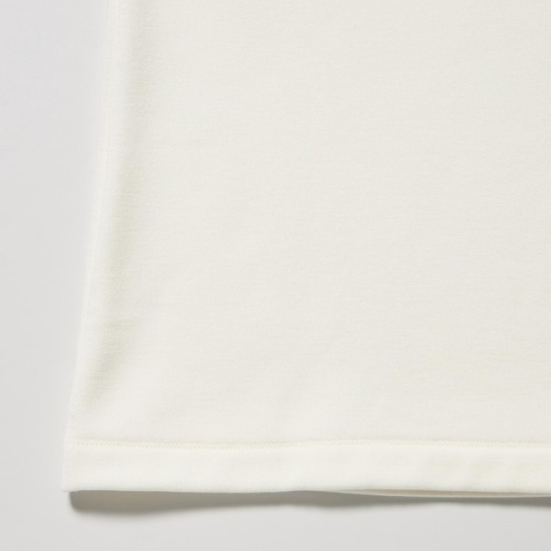 Women Uniqlo HEATTECH Ultra Warm High Neck T Shirts White | 6405541