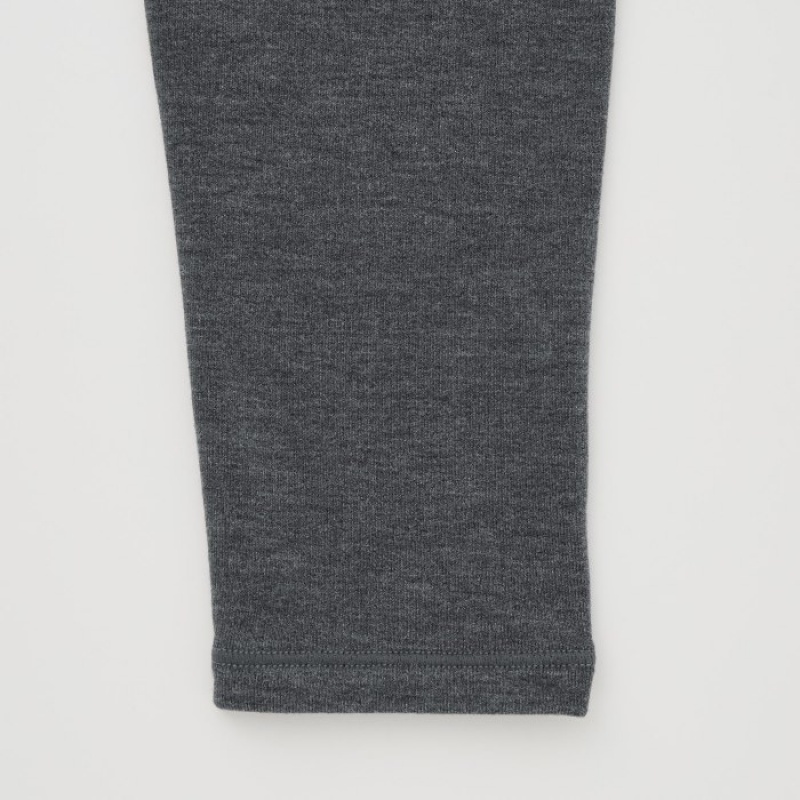 Women Uniqlo HEATTECH Ultra Warm Leggings Grey | 5674062