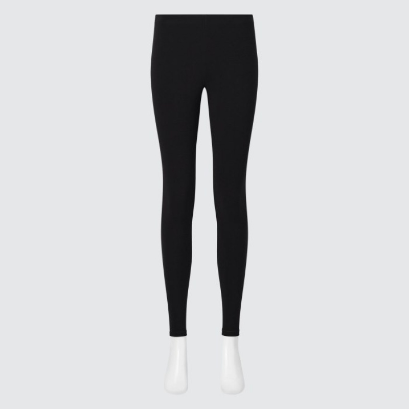 Women Uniqlo HEATTECH Ultra Warm Leggings Black | 9672181