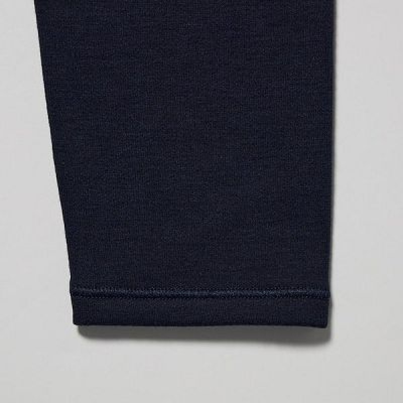 Women Uniqlo HEATTECH Ultra Warm Leggings Navy | 2529455