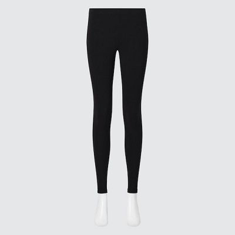 Women Uniqlo HEATTECH Ultra Warm Leggings Black | 7858743
