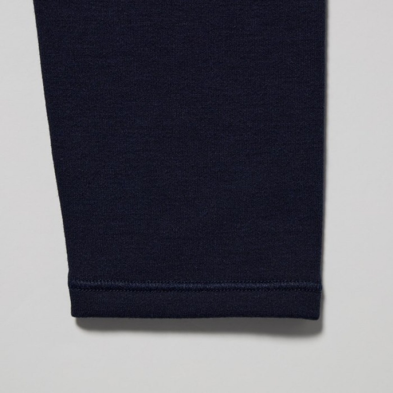 Women Uniqlo HEATTECH Ultra Warm Leggings Navy | 4873425
