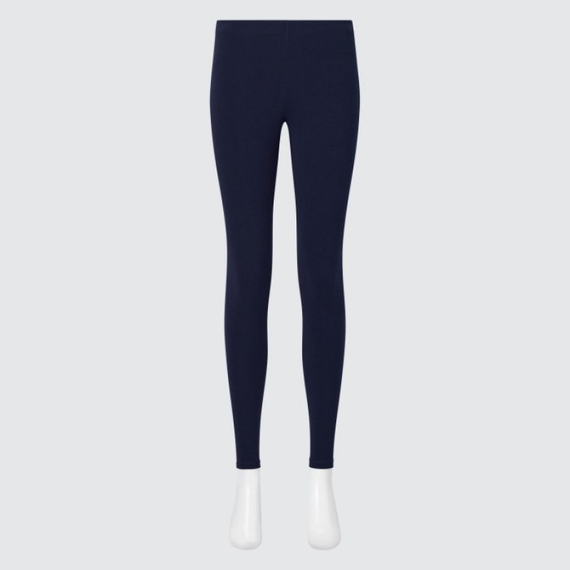 Women Uniqlo HEATTECH Ultra Warm Leggings Navy | 1174350