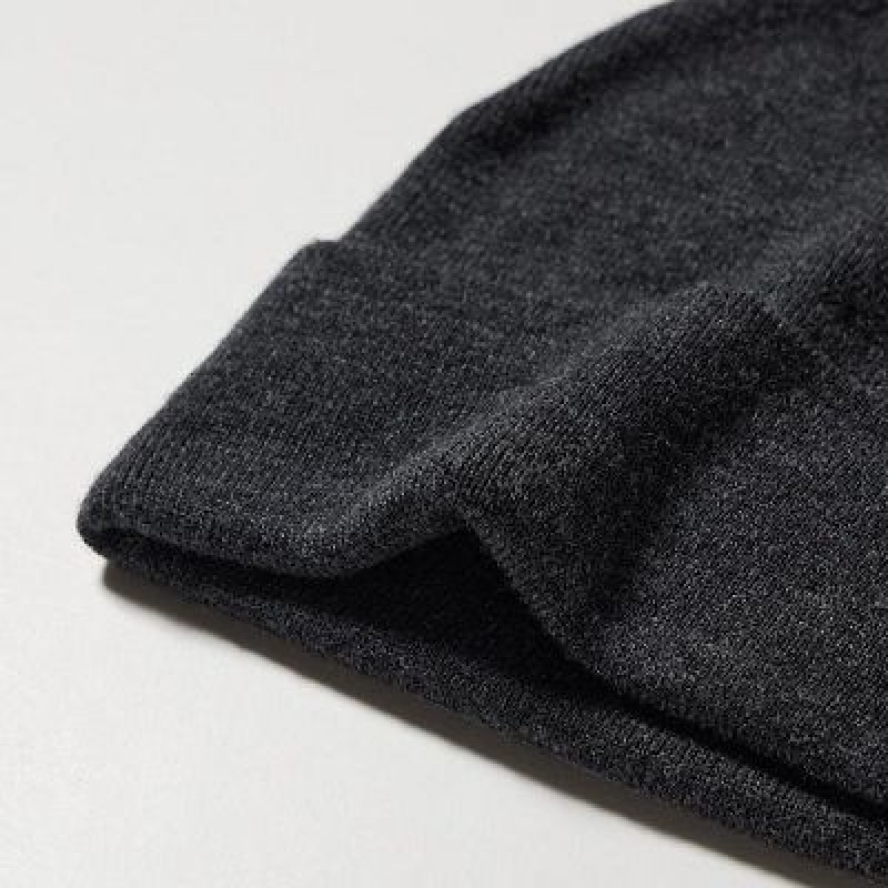 Women Uniqlo HEATTECH Watch Caps Black | 7153870