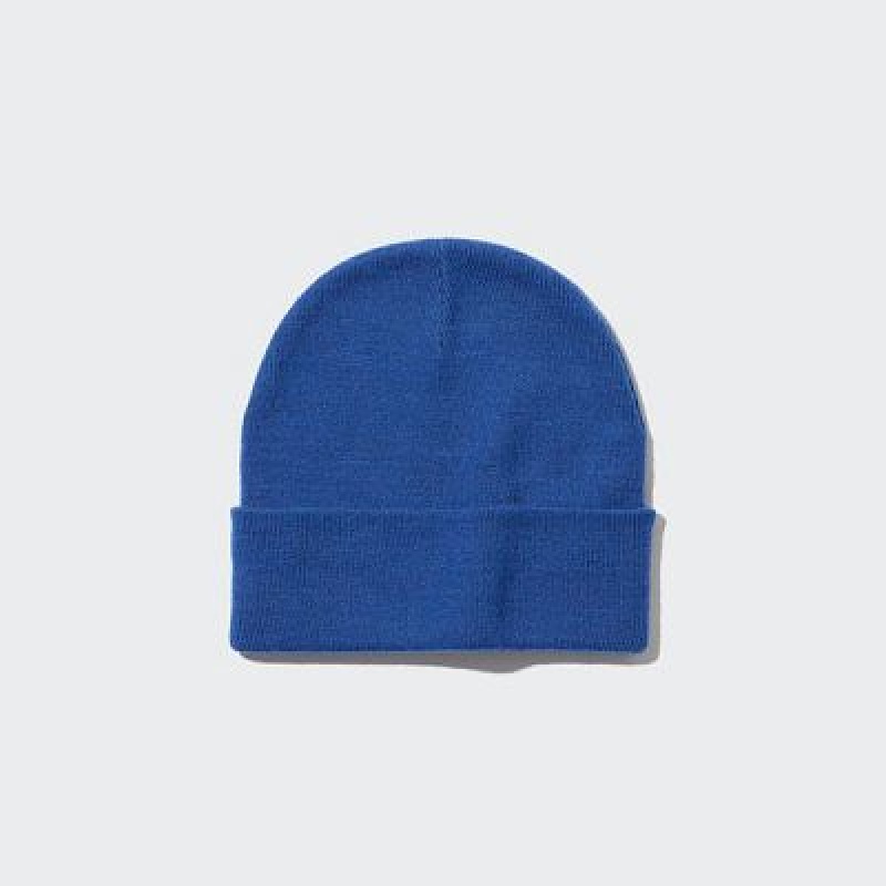 Women Uniqlo HEATTECH Watch Caps Blue | 4982393