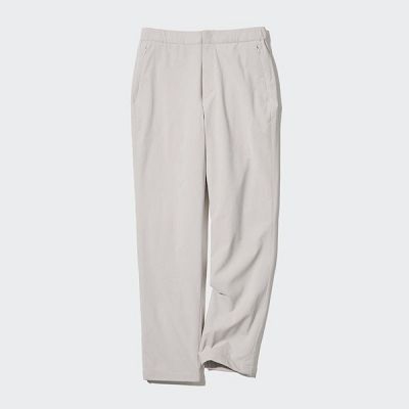 Women Uniqlo Heattech Warm Lined Pants Grey | 7287537