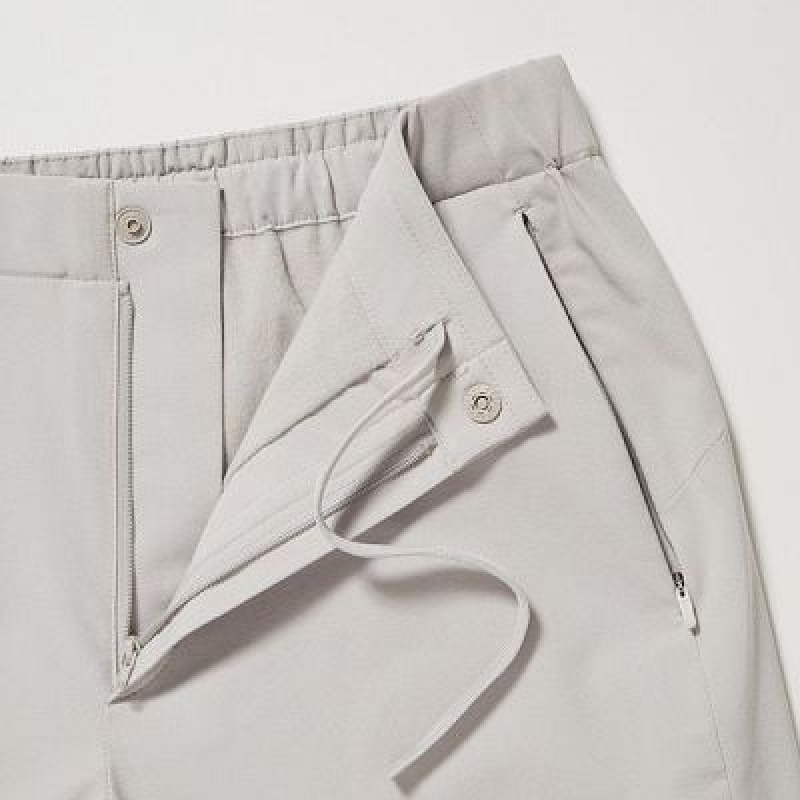 Women Uniqlo Heattech Warm Lined Pants Grey | 7287537