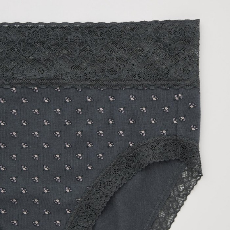Women Uniqlo High-Rise Briefs Grey | 5798649