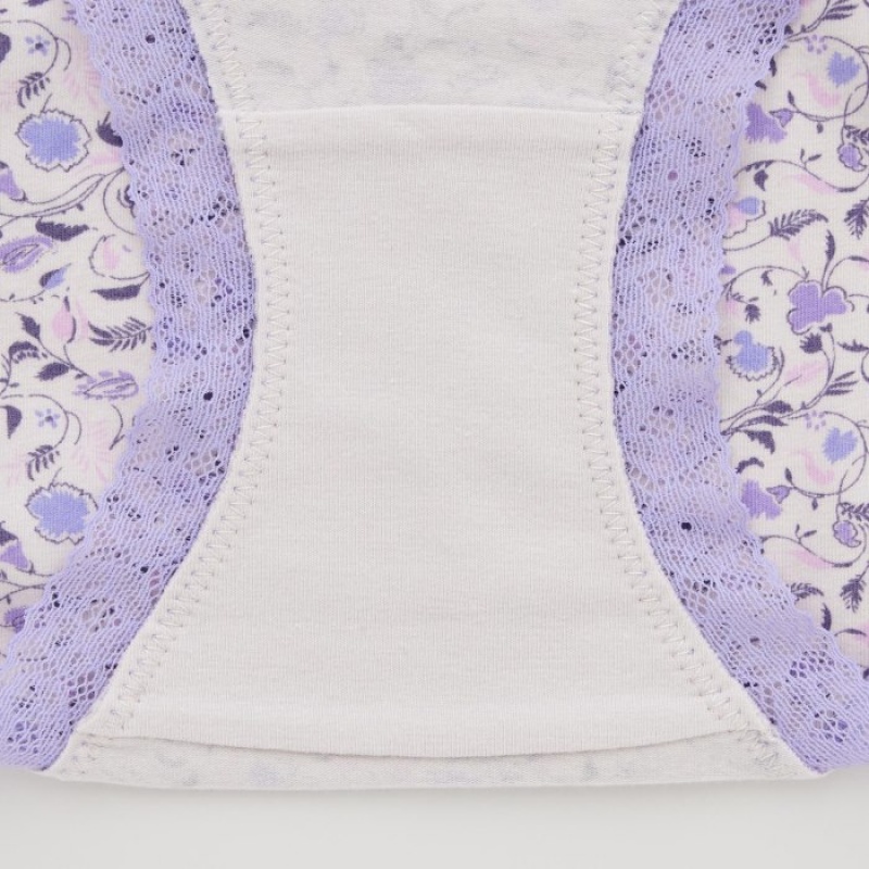 Women Uniqlo High-Rise Briefs Purple | 9432710