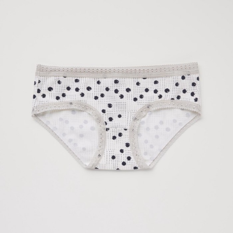 Women Uniqlo Hip Huggers Briefs Grey | 3426692