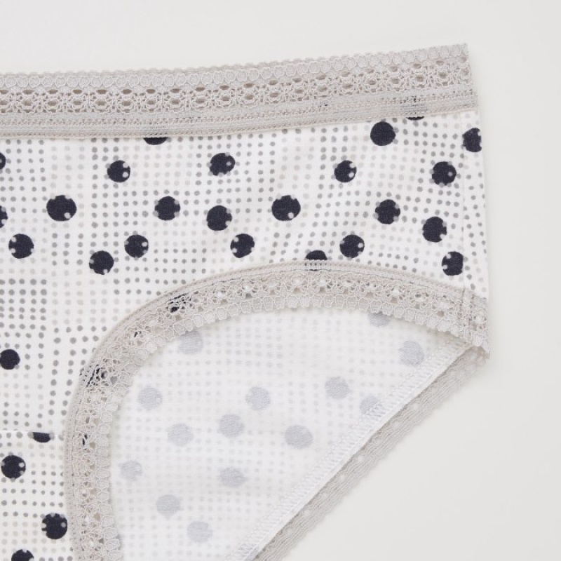 Women Uniqlo Hip Huggers Briefs Grey | 3426692