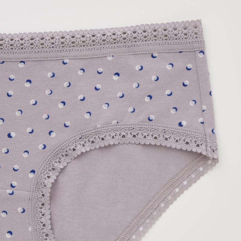Women Uniqlo Hip Huggers Briefs Grey | 7669671
