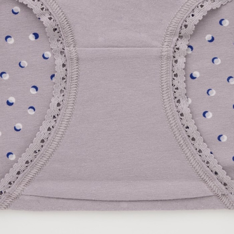 Women Uniqlo Hip Huggers Briefs Grey | 7669671