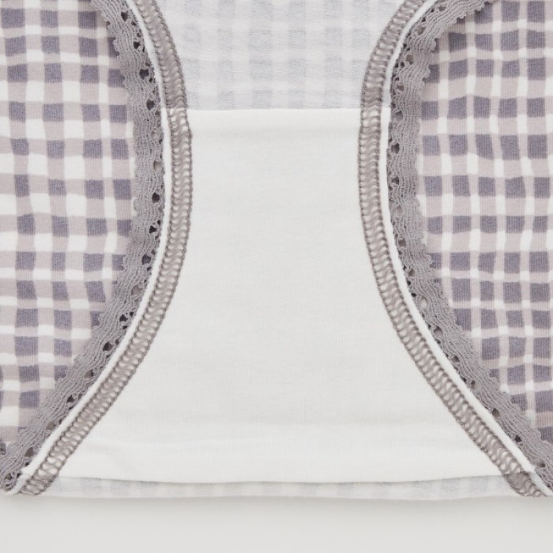 Women Uniqlo Hip Huggers Briefs Grey | 9601067