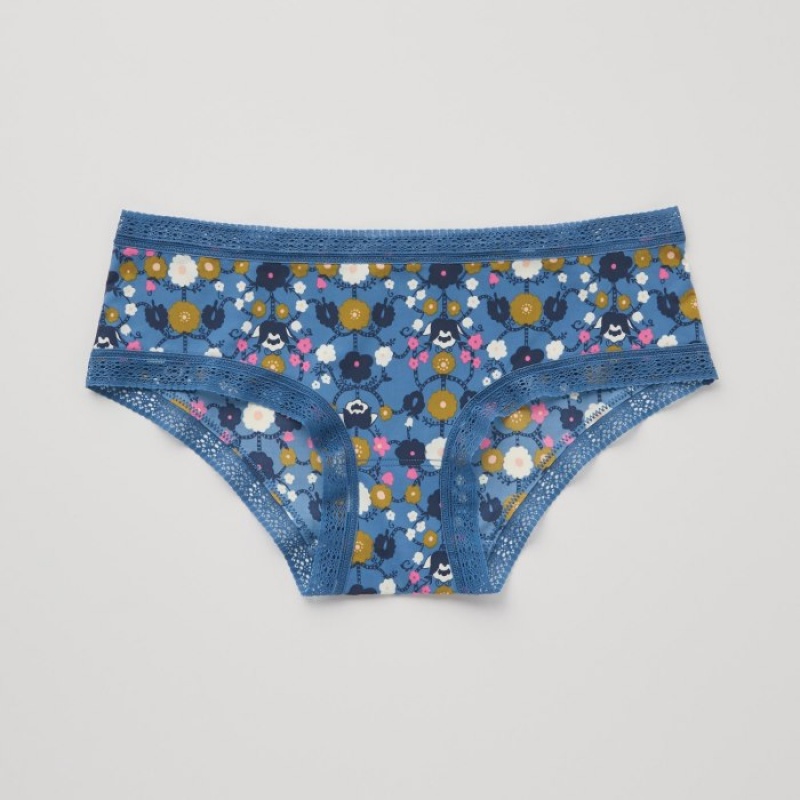 Women Uniqlo Hiphugger Briefs Blue | 2563921