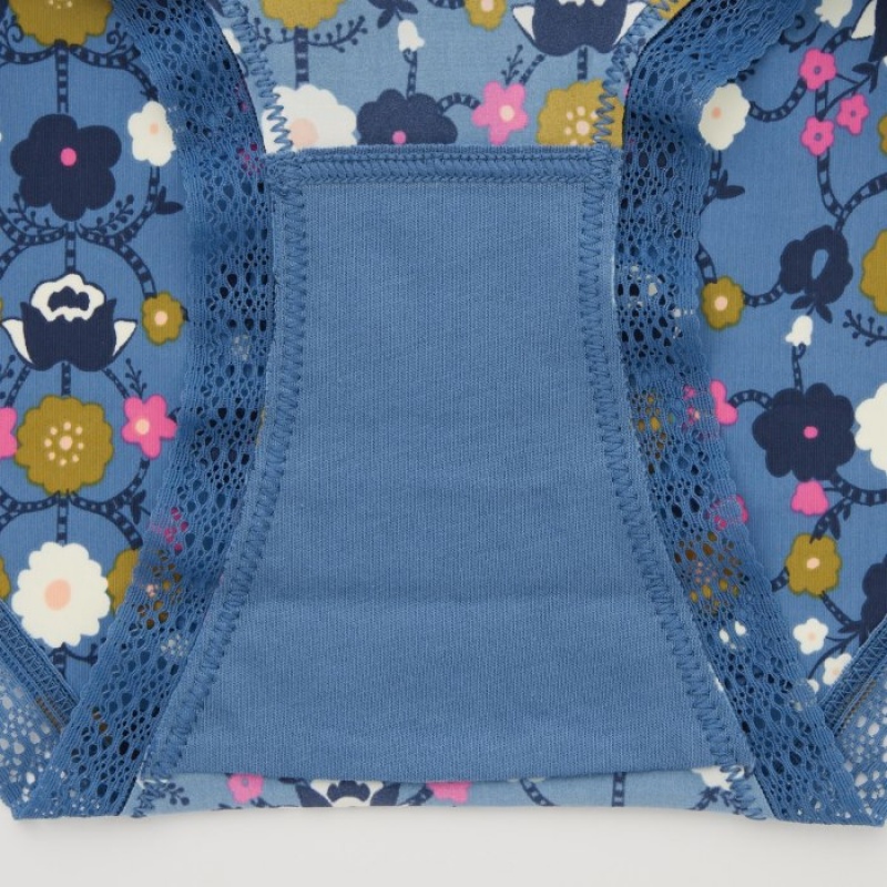 Women Uniqlo Hiphugger Briefs Blue | 2563921