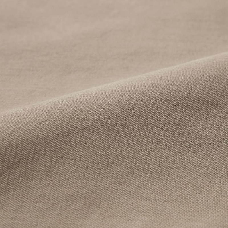 Women Uniqlo Jersey Shirts Beige | 3849927